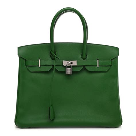 HERMES Epsom Birkin 35 Vert Bengale 943590 